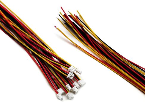 10 Sets Mini Micro JST 1.25mm 4 Pin Connector Male Plug with UL1571-26AWG 200mm Cable Wire and Female Socket in Saudi Arabia