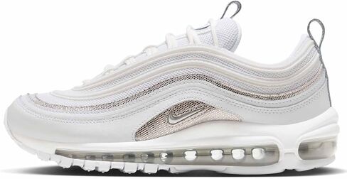Nike Air Max 97 Women's Shoes (FQ8889-100, White/Platinum Tint/Metallic Silver/) Size 6.5 in Saudi Arabia