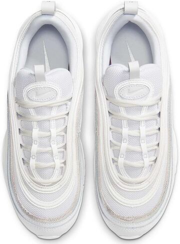 Nike Air Max 97 Women's Shoes (FQ8889-100, White/Platinum Tint/Metallic Silver/) Size 6.5 in Saudi Arabia