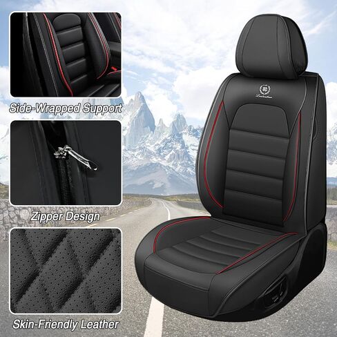 أغطية المقاعد لتويوتا RAV4 2013-2025 ، أغطية مقعد سيارة Nappa الجلدية ، أغطية مقاعد مميزة مضادة للماء ، مقعدات للسيارات ، مجموعة كاملة ، مجموعة كاملة ، حمراء حمراء سوداء in Kuwait