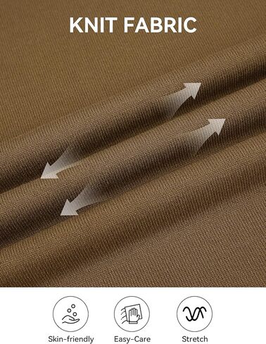 Esabel.C Men‘s Knit Button Down Shirts Long Sleeve Stripe Casual Ribbed Fashion Polo Shirts for Men in Kuwait