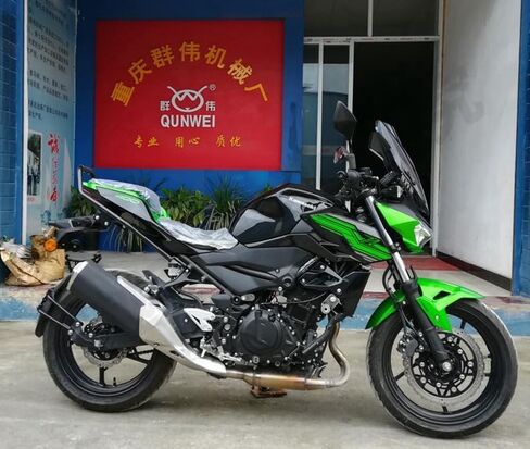 دراجة نارية سوداء الصلب الأمتعة الطرف الخلفي رف رف الفرس الخلفي Fender Fairing لـ Ninja 400 Z400 2018-2023 (BackHandholder) in Kuwait