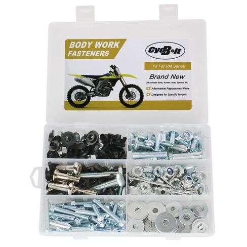 220PCS Body Work Bolt Kit Fit for RM-Z250 RM-Z450 RM250 RMX250 RMX450Z RM85 RM100 RM125 RM60 RM65 RM80 Dirt Bike Body Fender Fasteners Bolts Set in Kuwait