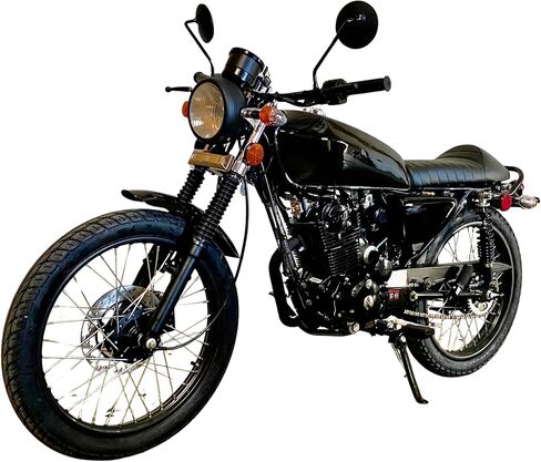 BELMONTE BIKES 250CC Venom Sportster Chopper Cafe Racer Motorcycle 5-Speed Transmission (White) in Kuwait