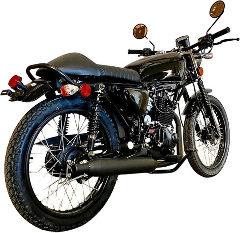 BELMONTE BIKES 250CC Venom Sportster Chopper Cafe Racer Motorcycle 5-Speed Transmission (White) in Kuwait