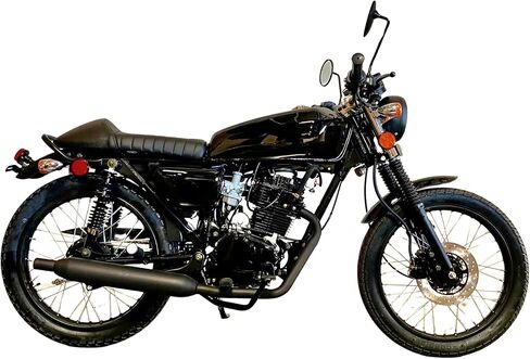 BELMONTE BIKES 250CC Venom Sportster Chopper Cafe Racer Motorcycle 5-Speed Transmission (White) in Kuwait