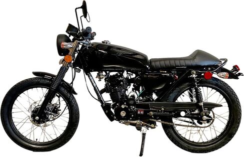 BELMONTE BIKES 250CC Venom Sportster Chopper Cafe Racer Motorcycle 5-Speed Transmission (White) in Kuwait