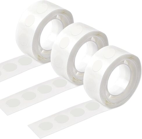 upins 1500 PCS Point Dots Glue Glue Glue Resportable Point Tape ، 15 Rolls Double DoTs ملصقات لزينة الزفاف الحرفية in Kuwait
