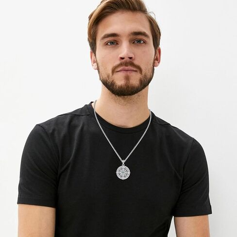Sobriety Gifts 925 Sterling Silver AA Sobriety Pendant Necklace Alcoholics Anonymous Jewelry Sober Gifts for Men Women in Saudi Arabia