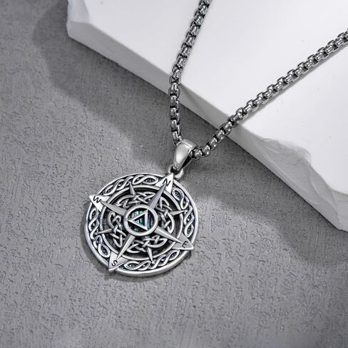 Sobriety Gifts 925 Sterling Silver AA Sobriety Pendant Necklace Alcoholics Anonymous Jewelry Sober Gifts for Men Women in Saudi Arabia