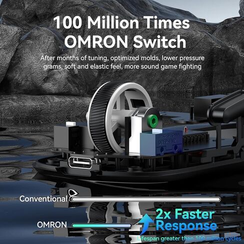 ATTACK SHARK X1 Superlight Wireless Gaming Mouse with RGB Magnetic Charging Dock, BT/2.4G/USB-C Wired Gaming Mouse, PAW3395PRO Sensor, 40000DPI, Office Mice for PC, Mac, PS5, Xbox - Black in Kuwait