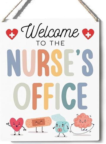 Xiolcxdr Nurse Office Classroom Welcome Decor Nurse Week Appreciation Thank You Gifts Wall Art Sign First Day of College Nursing Essentials Gifts for Nurses Medical Assistant Women Man in Kuwait