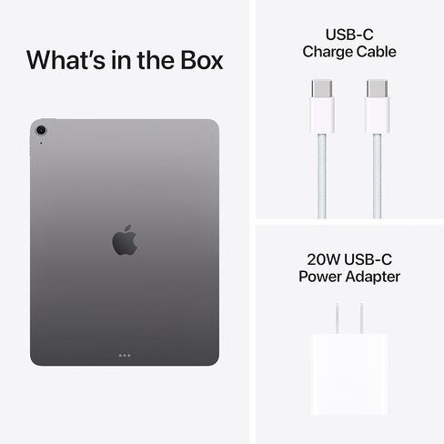 Apple iPad Air 13 بوصة مع شريحة M3 مصممة لذكاء Apple ، شاشة شبكية العين السائلة ، 128 جيجابايت ، كاميرا أمامية/خلفية 12 ميجابكسل ، Wi-Fi 6e + 5g الخلوية ، معرف اللمس-الأزرق مع Applecare + (2 سنة) in Saudi Arabia