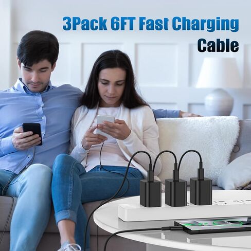 2Pack 45W USB C Charger for Samsung Galaxy S24 Ultra, Super Quite Fast Charging Type C Block with 9FT C to C Cord for Samsung Galaxy Tab S9 S8 S23 Ultra S22 Ultra S23 S22 S21 Note 10 Plus 20 in Saudi Arabia