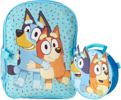 سريع الأمام غرزة الأطفال حقيبة الظهر ومجموعة صندوق الغداء - 14 بوصة 3D Bookbag Boys Girls Backpack with Lunch Box School Facs in Saudi Arabia
