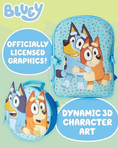 سريع الأمام غرزة الأطفال حقيبة الظهر ومجموعة صندوق الغداء - 14 بوصة 3D Bookbag Boys Girls Backpack with Lunch Box School Facs in Saudi Arabia