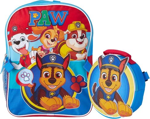 سريع الأمام غرزة الأطفال حقيبة الظهر ومجموعة صندوق الغداء - 14 بوصة 3D Bookbag Boys Girls Backpack with Lunch Box School Facs in Kuwait