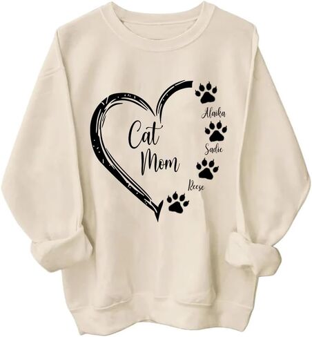 Cat Mama Sweatshirt - Cat Mom Gift for Women in Kuwait