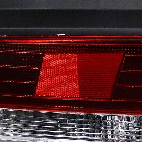 SPEC-D TUNING Red Clear Lens Tail Lights Compatible with 1997-2001 Honda Prelude, Left + Right Pair Assembly in Saudi Arabia