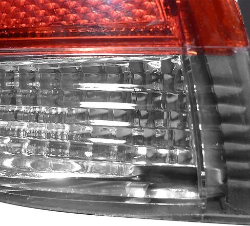 SPEC-D TUNING Red Clear Lens Tail Lights Compatible with 1997-2001 Honda Prelude, Left + Right Pair Assembly in Saudi Arabia