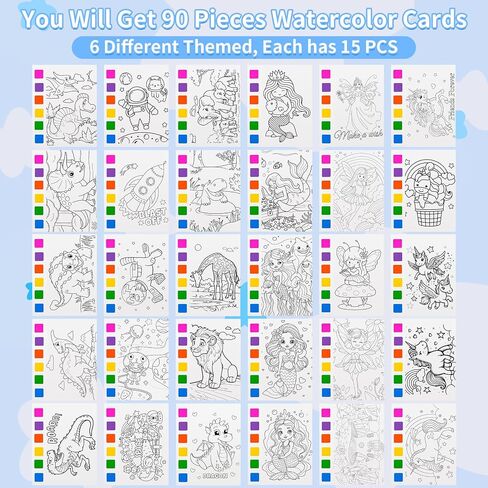 Rotu Water Coloring Books for Kids Party Favors for Kids 4-8 3-5, Birthday Gifts Classroom Prizes Goodie Bags Stuffers Bulk Art Craft Supplies, 30 Pack(210Pcs) in Saudi Arabia