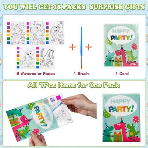 Rotu Water Coloring Books for Kids Party Favors for Kids 4-8 3-5, Birthday Gifts Classroom Prizes Goodie Bags Stuffers Bulk Art Craft Supplies, 30 Pack(210Pcs) in Saudi Arabia
