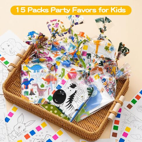 Rotu Water Coloring Books for Kids Party Favors for Kids 4-8 3-5, Birthday Gifts Classroom Prizes Goodie Bags Stuffers Bulk Art Craft Supplies, 30 Pack(210Pcs) in Saudi Arabia
