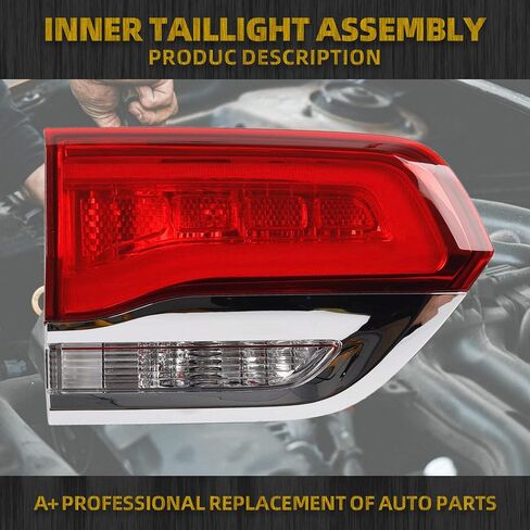 Dasbecan Right Side Passenger Side Inner Tail Light Assembly متوافقة مع 2014-2021 Jeep Grand Cherokee Laredo/Limited/Overland/Summit استبدال 68110046AB CH2803105 نوع الهالوجين الخلفي in Saudi Arabia