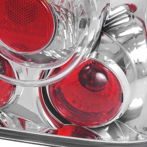SPEC-D TUNING Chrome Housing Clear Lens Tail Lights Compatible with 1999-2005 VW Jetta/Bora MK4 4-door Sedan, Left + Right Pair Assembly in Saudi Arabia