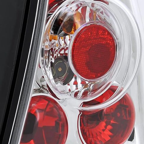 SPEC-D TUNING Chrome Housing Clear Lens Tail Lights Compatible with 1999-2005 VW Jetta/Bora MK4 4-door Sedan, Left + Right Pair Assembly in Saudi Arabia