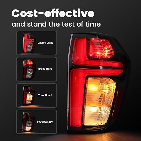 LED Tail Lights Compatible with Chevy Tahoe Suburban LS LT RST Z71 2021 2022 2023 Rear Brake Lights Assembly ‎Replace: 84849417 GM2801322 (Right Passenger Side) in Kuwait