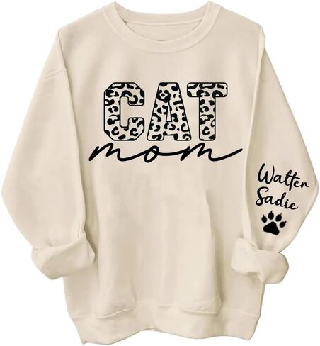 Cat Mama Sweatshirt - Cat Mom Gift for Women in Kuwait