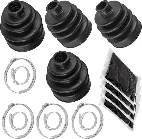 Caltric 2 Axle Axle Inner INNER CV Boot Kit متوافق مع Yamaha Kodiak 400 YFM400FA 2000-2006 in Saudi Arabia