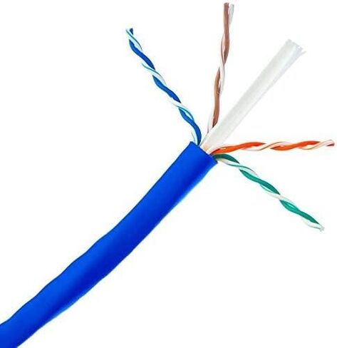 J-Tech Digital Cat 6A Ethernet Cable 300ft. عالي السرعة SF/UTP Solid Pure Copper 23awg ، RJ45 LAN كابل لجهاز التوجيه MODEM PC MAMING AUDIO/VIDEO (JTECH-CAT6ASF-300) in Kuwait