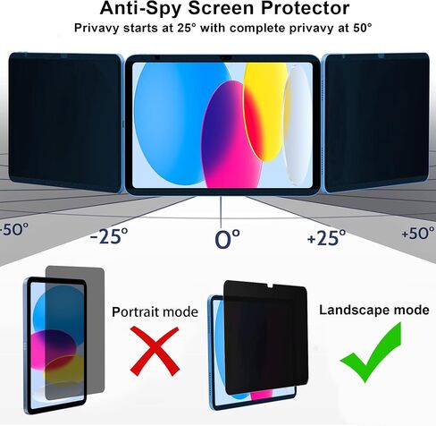 Screen Protector for iPad A16 2025 11th/10th 2022 Generation (11-inch/10.9) 9H Tempered Glass [Face ID & Apple Pencil Compatible] HD Clear Case Friendly[2 Pack] in Saudi Arabia