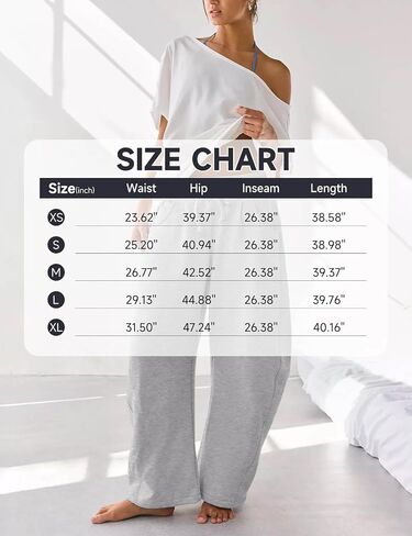 HeSaYep Women's Fleece Lined Sweatpants Barrel Leg Baggy Sweat Pants Winter Thermal Cotton Pants with Pockets in Kuwait