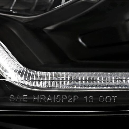 SPEC-D TUNING Black Projector Headlights w/LED Turn Signal Light Bar Compatible with 2012-2014 Ford Focus, Left + Right Pair Headlamps Assembly in Saudi Arabia