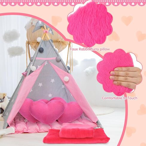 18 Pcs Kids Sleepover Party Supplies for Girl, Light Pink, 12 x 11 Inch in Kuwait