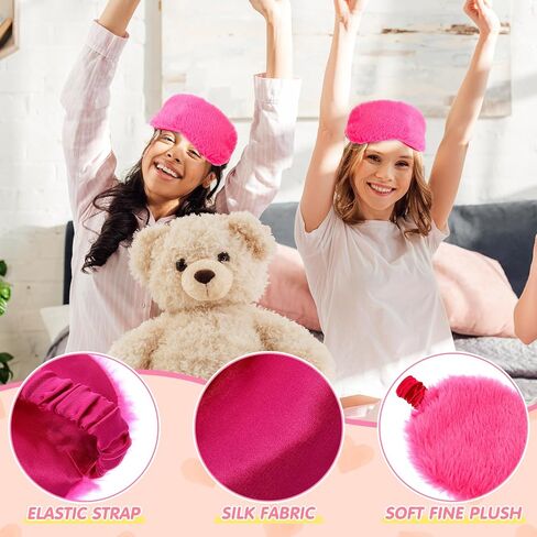 18 Pcs Kids Sleepover Party Supplies for Girl, Light Pink, 12 x 11 Inch in Kuwait