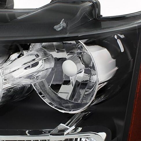 AKKON - For 07-13 Suburban Tahoe Avalanche Chrome Clear Headlights Front Lamps Direct Replacement Left + Right in Saudi Arabia