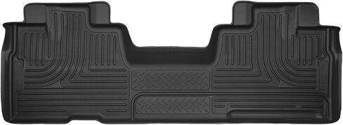 Husky Liners X-act Contour Floor Mats | Fits 2009-2014 Ford F-150 SuperCab | 2nd Row, 1-pc Black - 53441 in Saudi Arabia