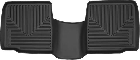 Husky Liners X-Act Contour Floor Haps | يناسب 2015-2019 Ford Explorer w/Out 2nd Row Floor Console | الصف الثاني ، 1 -PC أسود - 53431 in Saudi Arabia