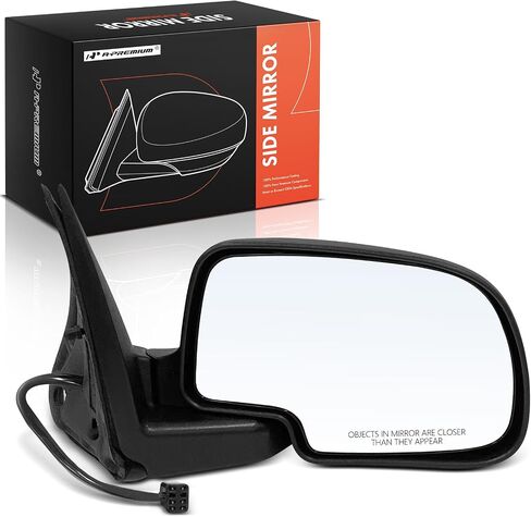 A-Premium Side Driver Side Power Mirror-متوافقة مع شيفروليه تاهو 2000-2006 ، الضواحي 1500 2500 2000-2006 ، Avalanche 1500 2500 2002 & GMC Yukon ، Yukon XL 1500 2500-Fay Hunual Tware in Saudi Arabia