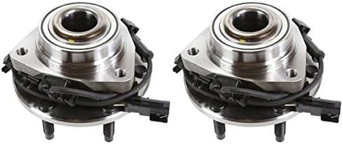 AutoShack Front Wheel Hub Bearing Pair of 2 Driver and Passenger Side Replacement for Chevrolet SSR Trailblazer EXT GMC Envoy XUV Envoy XL Saab 9-7x Buick Rainier Isuzu Ascender 4WD 6-Lug HB613190PR in Saudi Arabia
