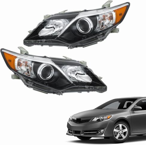 Gxywady المصابيح الأمامية مصابيح الرأس الأمامية استبدال لعام 2012 2013 2014 كامري Se Headlight Assembly زوج اليسار واليمين in Saudi Arabia