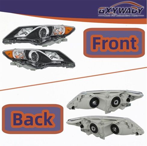Gxywady المصابيح الأمامية مصابيح الرأس الأمامية استبدال لعام 2012 2013 2014 كامري Se Headlight Assembly زوج اليسار واليمين in Saudi Arabia