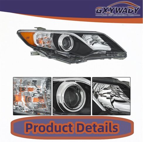 Gxywady المصابيح الأمامية مصابيح الرأس الأمامية استبدال لعام 2012 2013 2014 كامري Se Headlight Assembly زوج اليسار واليمين in Saudi Arabia