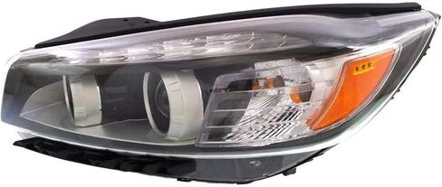 Front Headlight Assembly Compatible with 2016 2017 2018 Sorento | Halogen with LED Accent Light Left Driver Side 1pc | Replaces Part Number 92101C6010 KI2502186 in Saudi Arabia