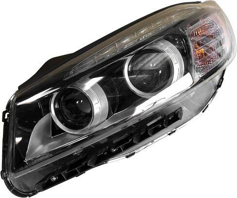 Front Headlight Assembly Compatible with 2016 2017 2018 Sorento | Halogen with LED Accent Light Left Driver Side 1pc | Replaces Part Number 92101C6010 KI2502186 in Saudi Arabia