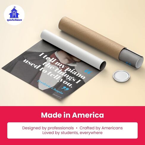 Quarterhouse Music Motivational Poster Set, Music Classroom Learning Materials for K-12 Students and Teachers, Set of 8, 12 x 18 Inches, Extra Durable in Kuwait